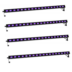 4x Thor UV Bar 18 x 3W LED Halloween Blacklight Flood Ultraviolet