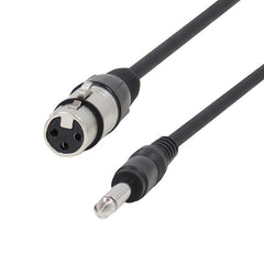 W Audio 5 m XLR-Buchse – 6,35 mm Mono-Klinkenkabel