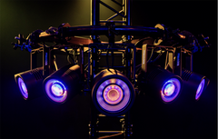 Showtec Titan Strobe 200 FX LED Strobe Pod with RGBW LED Ring Effect