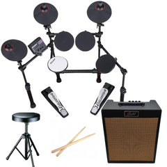 Carlsbro CSD100 Electric Drum Kit Bundle inc Drum Monitor Amp & Stool