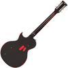 Vintage V120 Icon - Distressed - Black On Cherry Red