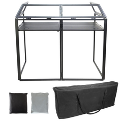 Thor Foldable DJ Booth Stand with Black Lycra Scrim Cover *B-STOCK*