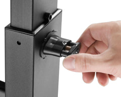 av:link Chariot TV compact réglable en hauteur avec étagère