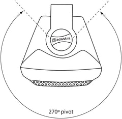 Adastra BC4V-B 100 V 4" Haut-parleur de fond intérieur Noir Système de sonorisation
