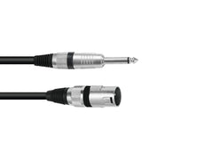 Omnitronic Adapterkabel XLR(M)/Klinke Mono 2M Schwarz