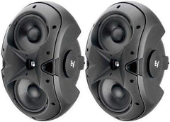 2x Electro-Voice EVID 6.2 2x6" Haut-parleur entrée/extérieur avec joug 8Ω Noir