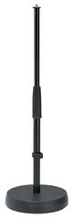 K&amp;M Pied de microphone de table réglable à base ronde insonorisant