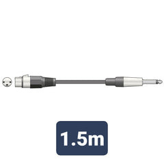 QTX Essential Câble Microphone Femelle XLR - Jack 1/4" 1,5m