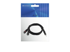 Omnitronic Adapterkabel, 3,5-mm-Klinke auf Phono-Cinch, 1,5 m, Schwarz