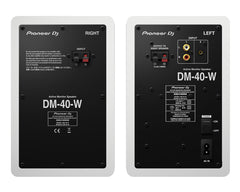 PIODM40W.C Pioneer DM40 DM-40-W 2-Way 4" Active Desktop Monitor 21W PAIR WHITE  *B-Stock