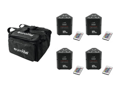 4x Eurolite LED Akku-Uplighter Triangle TL-3 TCL Trusslight Beleuchtung Wireless DMX