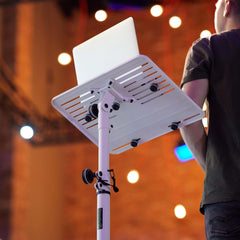 Gravity LTS T 02 W Universal Laptop Stand White Podium Lectern Adjustable *B-Stock
