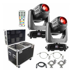 2x Chauvet DJ Intimidator Beam 140SR Moving Head inc Flightcase