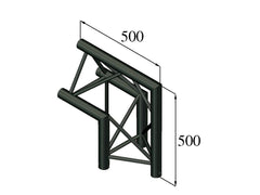 Alutruss Trilock S-Pac 24 2-Way Corner 90?/\ Black