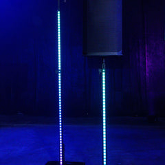 2x Chauvet FLEXstand FX ILS LED White Square Base stand inc carry bags