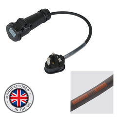 Mennekes 0.35m 1.5mm 15A Male - 16A Mennekes Female Adaptor Cable