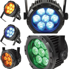 QTX HIPAR-100 Projecteur LED résistant aux intempéries IP65 7 x 15 W RGBWA