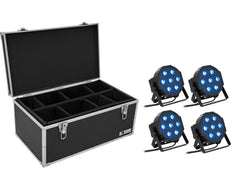 EUROLITE Set 4x LED SLS- QCL Sol + Valise TDV-1