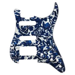 D'andrea Strat Hss Pickguard - Blue Swirl Pearl