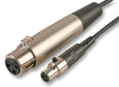 Pro Signal XLR Female 3P to Mini XLR 3P Lead Cable for Wireless Transmitter 1.5M