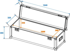 Roadinger Valise Universelle Pro 100X30X30Cm