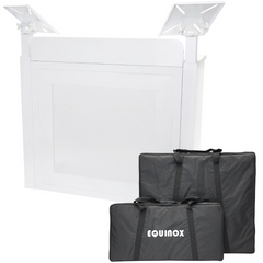 Equinox Event Booth White MK2 inc TV bracket + Carry Bags