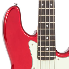 Vintage Vj74 Bass- Candy Apple Red