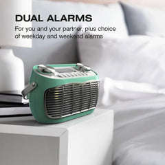 Detroit DAB Radio Retro DAB+ FM Radio Green