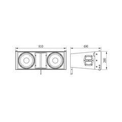 Studiomaster V10 – Waterproof Passive Line Array Speaker (2×10")