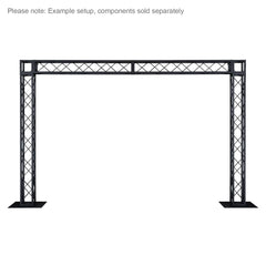 Equinox Quad Steel DecoTruss 300mm Base Plate, Black