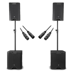 LD Systems ICOA 15A 5600W Speaker Sound System PA inc 2 x 15" Tops + 2 x 15" Subwoofer DJ Disco