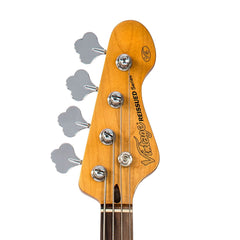 Vintage V4 Bass Guitar - Rocker Black