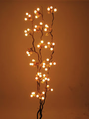 EUROPALMS Heather twig, with LEDs, 180cm