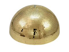 Eurolite Half Mirror Ball 40cm 400mm Gold Rotating Lighting Effect Decor Venue