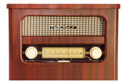 Madison Wiederaufladbares Vintage-Radio mit USB und Bluetooth
