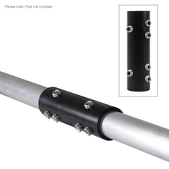 eLumen8 Menuisier de tube d'échafaudage en aluminium de 48 mm - Noir