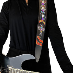 Perris 11008 2.5" Guns And Roses Appetite For Destruction Leather Guitar Strap