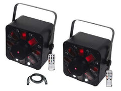 AFX COMBOLED-RB 3in1 Effektlicht Laser Strobe RGBAW Disco DJ + Fernbedienungspaket