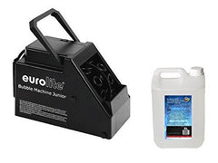 Eurolite B-60 Junior Bubble Battery Machine Disco Party Effect & 5L Liquid