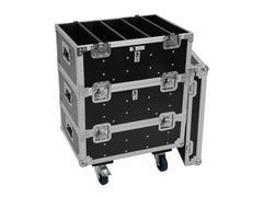 Roadinger Flightcase 8× IP PIX Strobe RGB CW+WW Wheeled