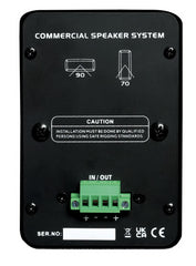 W Audio BMS204 Speaker Black 2 x 4" Installation 16ohm