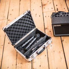 Flightcase pour microphone - Insert en mousse personnalisé avec espace pour les câbles
