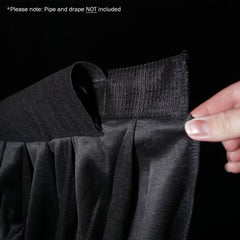 LEDJ 3 x 1.2m Black Pipe and Drape Curtain