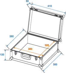 Roadinger Universal Case Foam, Schwarz, Gr-3 Schwarz