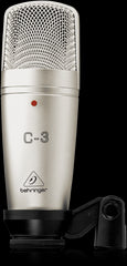 Behringer C-3 Studio-Kondensatormikrofon mit zwei Membranen, inkl. Halterung und Tasche