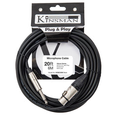 Kinsman Deluxe Mono Microphone Cable - 20ft