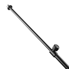 Gravity TMS 2222 Short Touring Series Microphone Stand with Round Base and 2-Point Adjustment Telescoping Boom