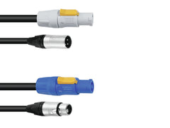 Câble Combi Psso Dmx Powercon/Xlr 1,5M