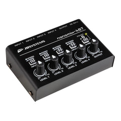 JB systems NANOMIX-4BT Compact 4 Channel Line Mixer and Interface with Bluetooth