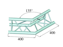 Alutruss Decolock Dq3-Spac23 2-Way Corner 135? Bk